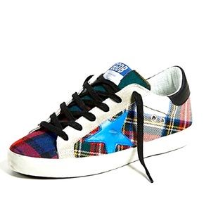 Golden Goose Superstar Sneakers Plaid
